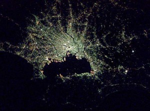 Tokyo från rymden. Foto: ISS