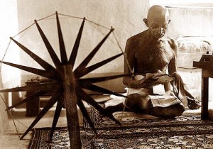 Gandhi spinning wheel Web
