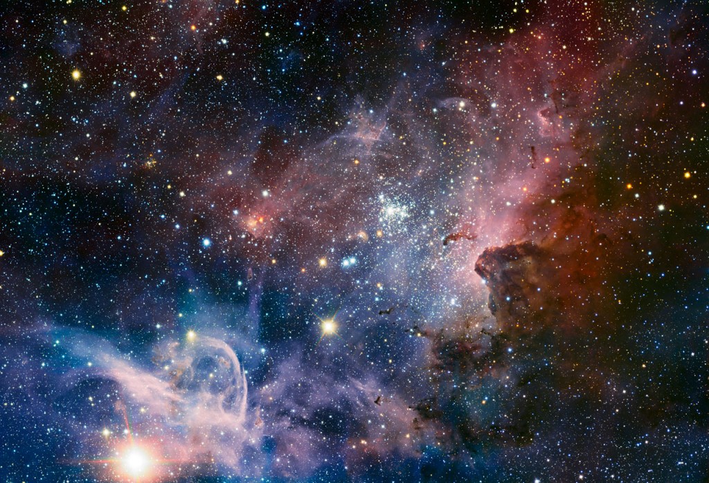 Nebulosan in på bara huden! Foto: ESO/T Preibisch