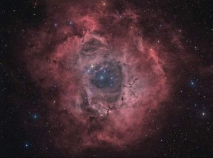 Rosettnebulosan från Östersunds horisont. Foto: Jonas Grinde