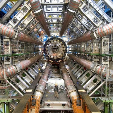 Här har Guds-partikeln anats.. Foto: CERN