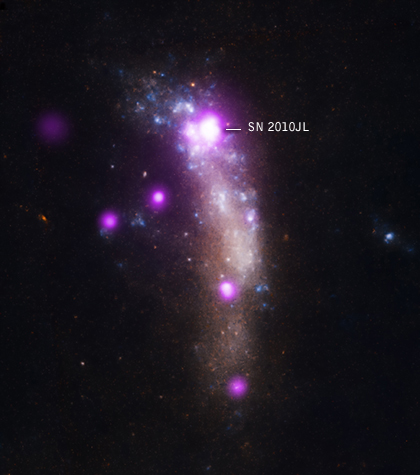 Foto: X-ray: NASA/CXC/Royal Military College of Canada/P.Chandra et al); Optical: NASA/STScI)