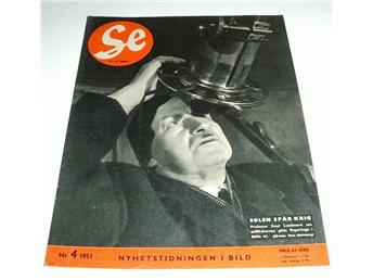 Knut Lundmark på Se:s omslag 1951.