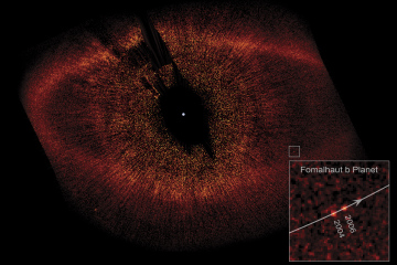 Fomalhaut-systemet. Foto: ESA/NASA/HST