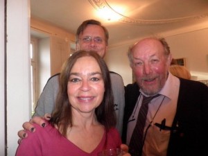Anna-Mi Wendel med två av sina tidigae arbetsledare på olika arbetsplatser: Peter Ollén och Ulf R. Bägge överlevde tiden med henne på jobbet...