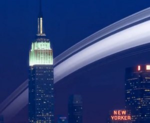 Jordens ring över Empire State Bulding i NYC... Ill: Google