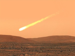 Komet över Mars! Ill: Chris Smith/NASA file