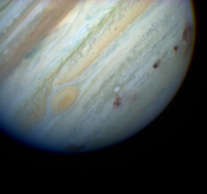 Spår några dagar efter kraschen. Bildkälla: Hubble Space Telescope Comet Team and NASA