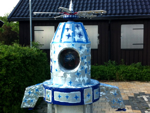 Raketen har landat! Foto: TBO