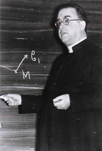 Lemaître lägger till och drar ifrån. Bildkälla. Wikipedia