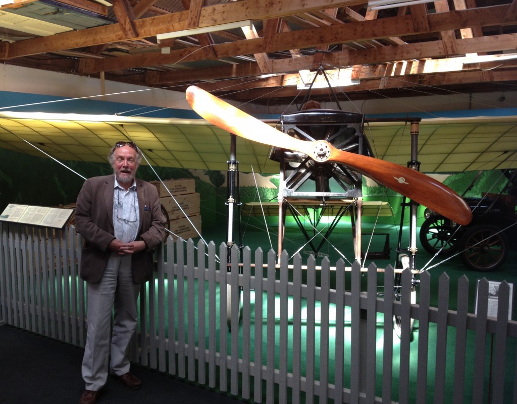 W-bloggen vid Thulins Bleriot XI. Foto: Lars Olefeldt
