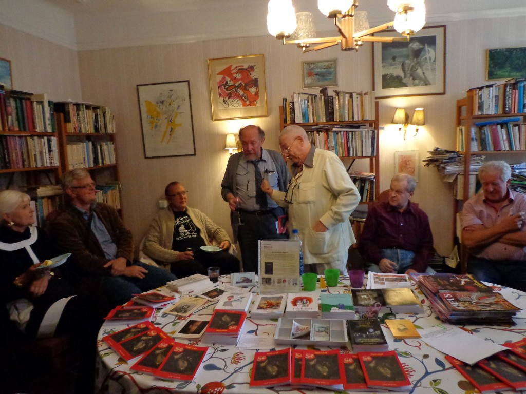 Författaren och Hr Bokförläggaren Bertil Falk. Foto: Kjell Werner