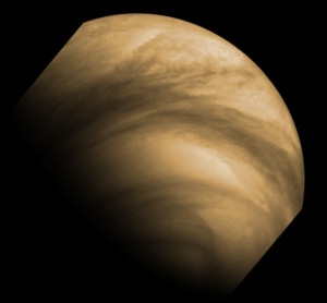 Venus moln ovanifrån. Bildkälla: ESA/MPS/DLR/IDA