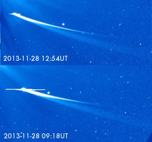 Dramatiska förändringar noteras. Bildkälla: NASA/SOHO