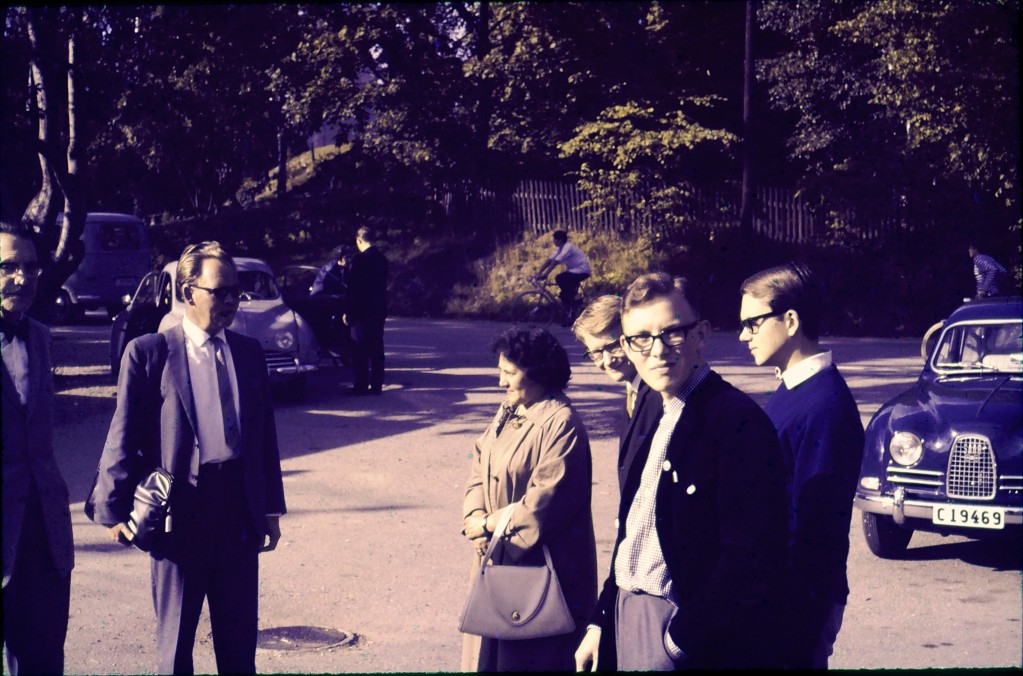 Fr v: Åke, sedermera professorn Bengt Westerlund, Phina Weitkamp-Wallenquist, Leif, Ulf R, Ants. Foto: Bertil Pettersson