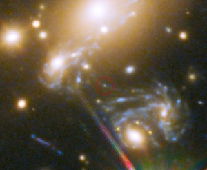 Lensed star in the cluster MACS j1149.5+223