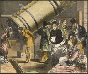 An-engraving-of-A-party-of-amateur-astronomers-at-the-Great-Melbourne-Telescope-in-the