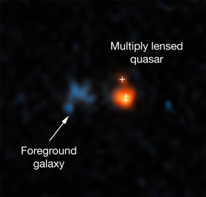 Hubble’s view on distant quasar