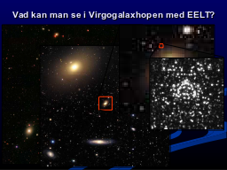What can we see in the Virgo cluster with an ELT?